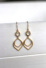 Lade das Bild in den Galerie-Viewer, OHRRINGE INDIA VERGOLDET KRISTALL