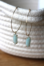 Lade das Bild in den Galerie-Viewer, OHRRINGE PALOMA VERGOLDET AMAZONIT