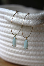 Lade das Bild in den Galerie-Viewer, OHRRINGE PALOMA VERGOLDET AMAZONIT