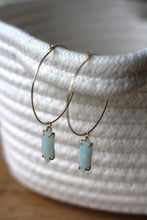 Lade das Bild in den Galerie-Viewer, OHRRINGE PALOMA VERGOLDET AMAZONIT