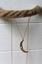 Lade das Bild in den Galerie-Viewer, KETTE LUNA VERGOLDET MOONSTONE