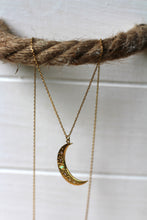 Lade das Bild in den Galerie-Viewer, KETTE LUNA VERGOLDET MOONSTONE