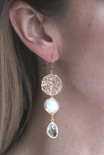 Lade das Bild in den Galerie-Viewer, OHRRINGE AZALEA VERGOLDET KRISTALL