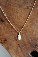 Lade das Bild in den Galerie-Viewer, KETTE HAMSA VERGOLDET