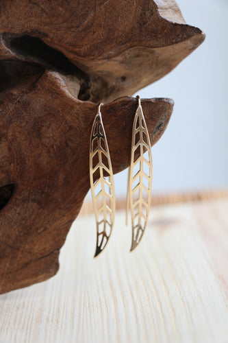 Goldschmuck Ohrringe Leaf by Jamie Flynn