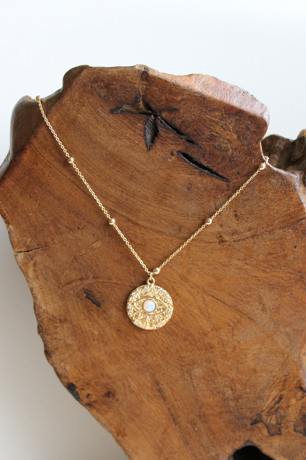 KETTE EVIL EYE CHARM VERGOLDET