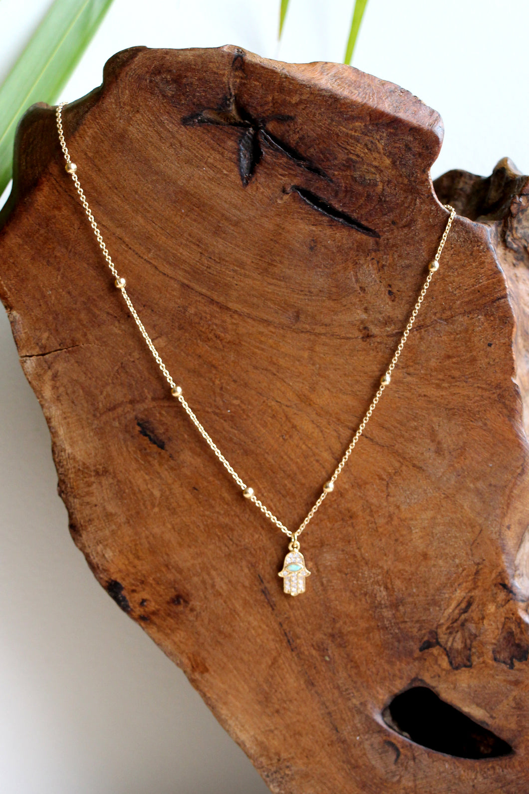 KETTE HAMSA VERGOLDET