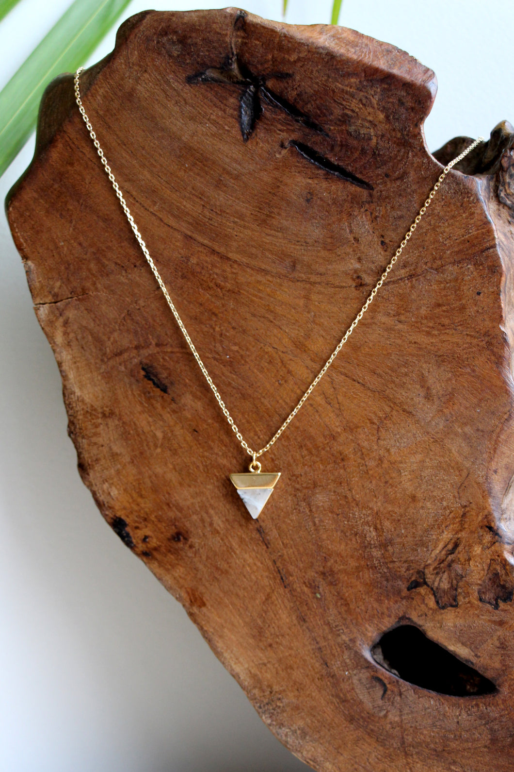 KETTE TRINITY VERGOLDET LABRADORIT